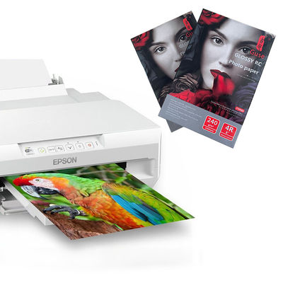 100 elevação do papel de impressão da foto da folha 3R 200g lustrosa para as impressoras a jato de tinta lustrosas